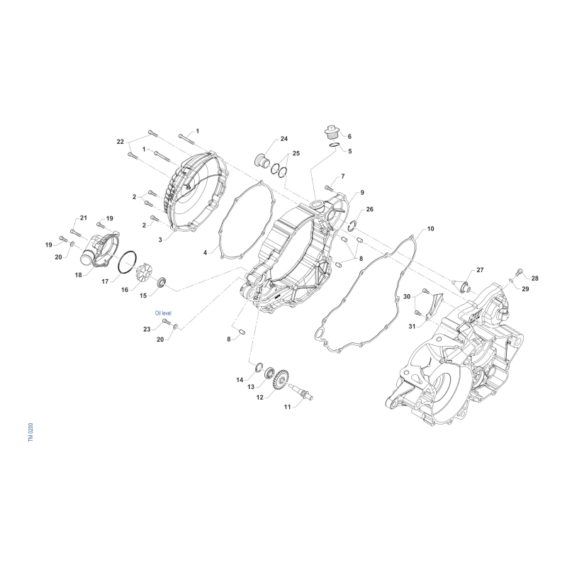 CARTER EMBRAYAGE TM 250 MX 2T 2025