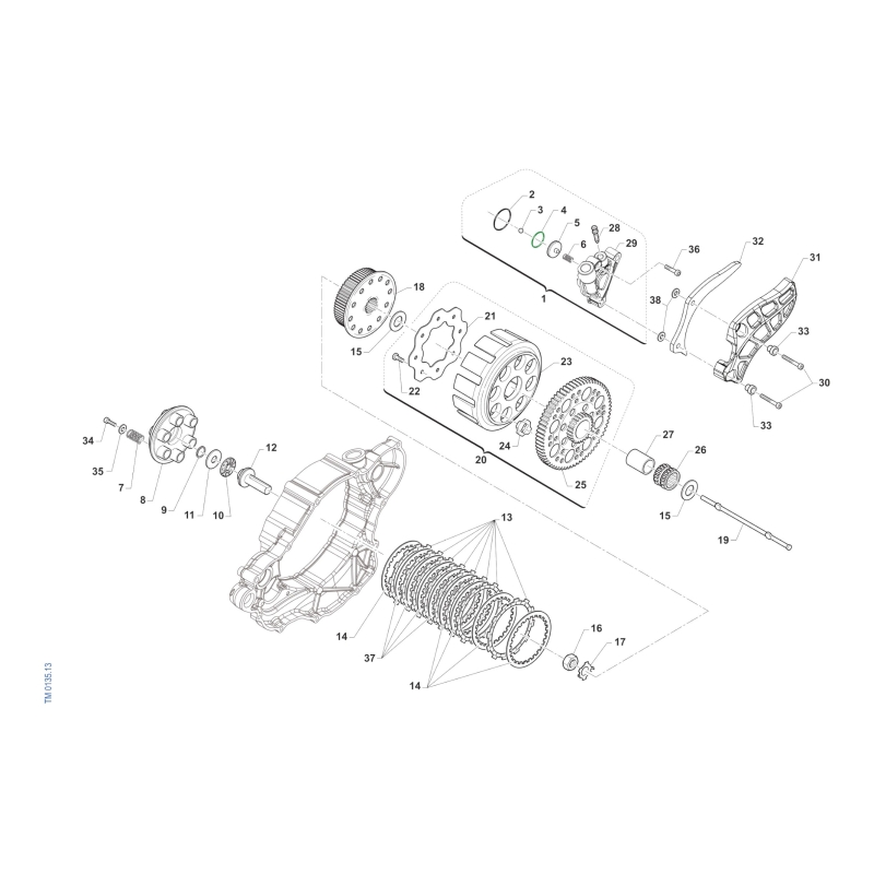 EMBRAYAGE TM 250 MX 2T 2025