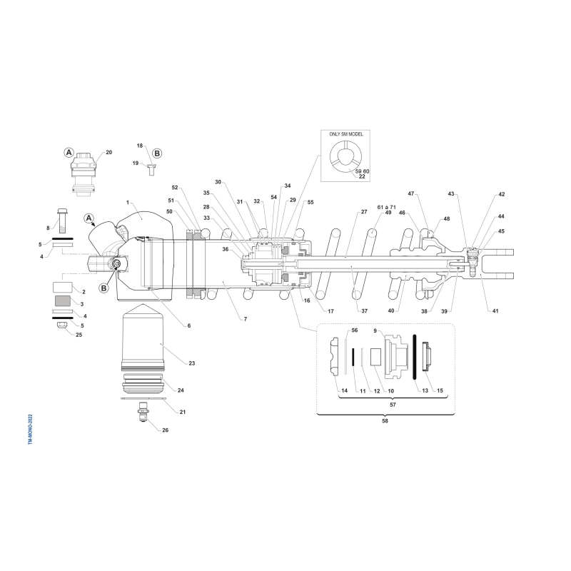 AMORTISSEUR TM 250 MX 2T 2025