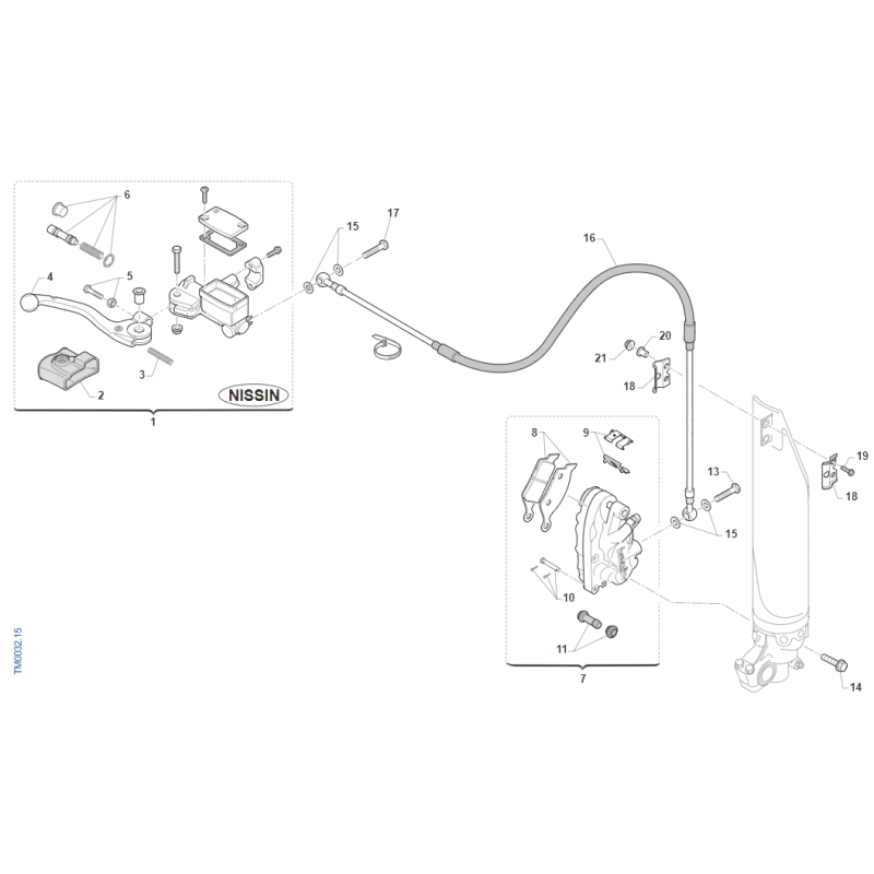 FREIN AV TM 300 MX 2015