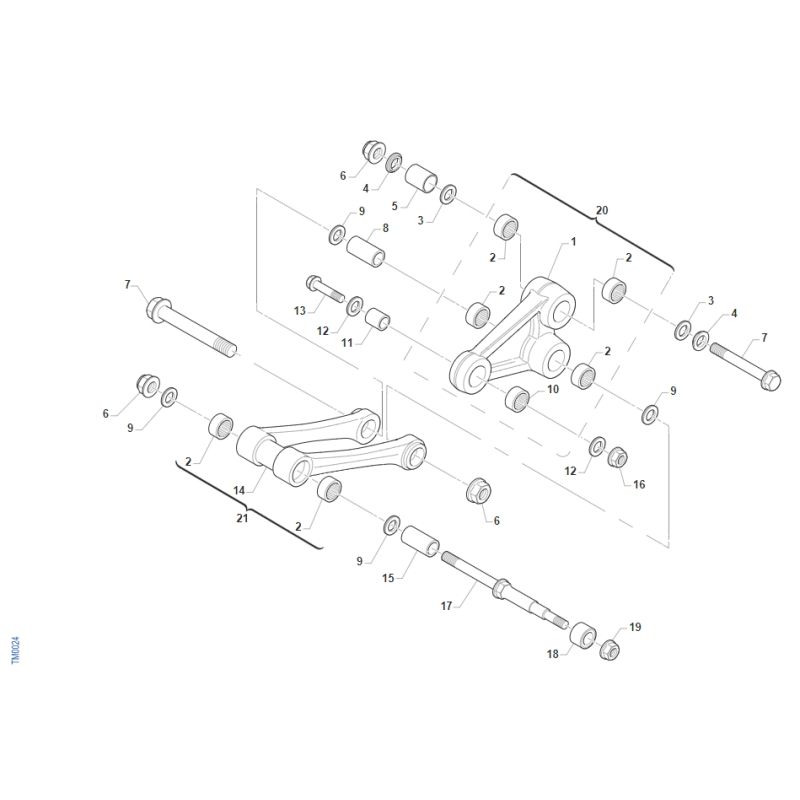 BIELLETTES TM 300 MX 2022-2025