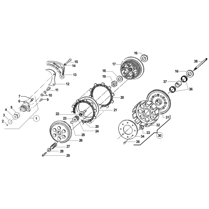 EMBRAYAGE TM 300 MX 2015-2018