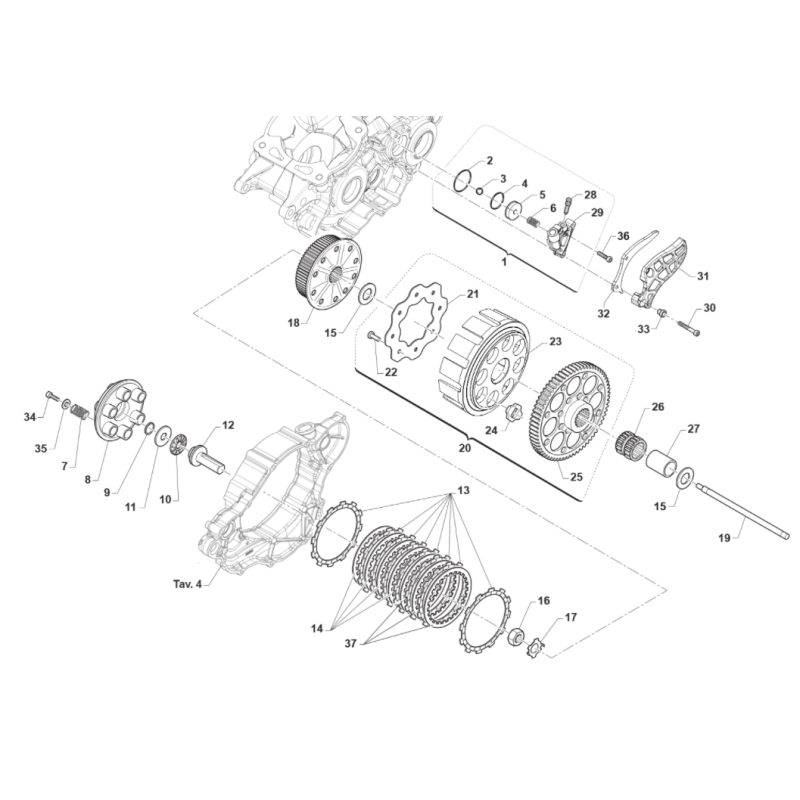 EMBRAYAGE TM 300 MX 2022-2024