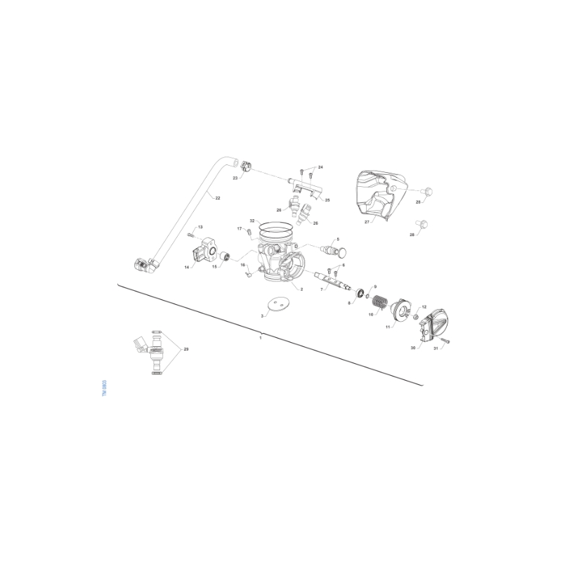 CORPS INJECTION TM 125 EN FI 2T 2024