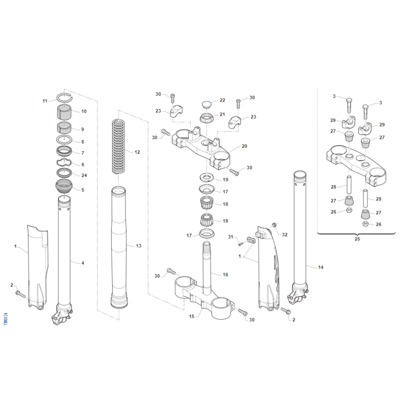 FOURCHE TM 125 EN FI 2T 2020-2021