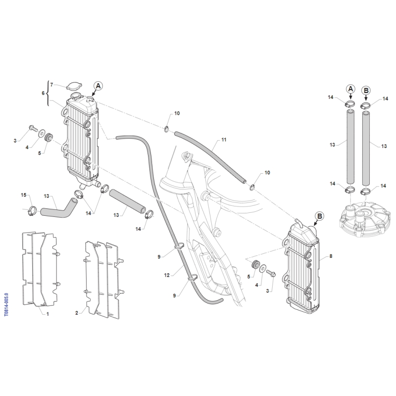 RADIATEURS TM 144 MX 2008-2014