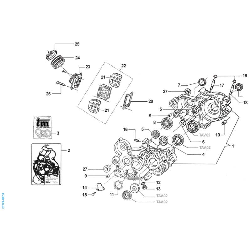 CARTER MOTEUR TM 144 MX 2008-2012
