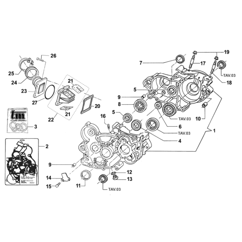 CARTER MOTEUR TM 144 MX 2023-2024