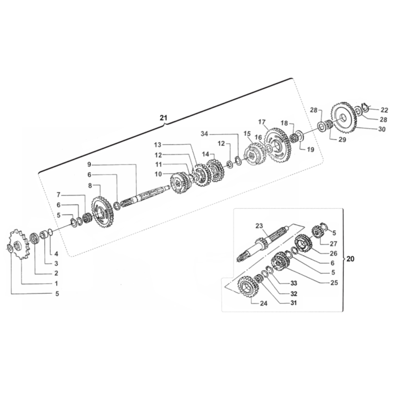 BOITE DE VITESSE TM 144 MX 2020-2023