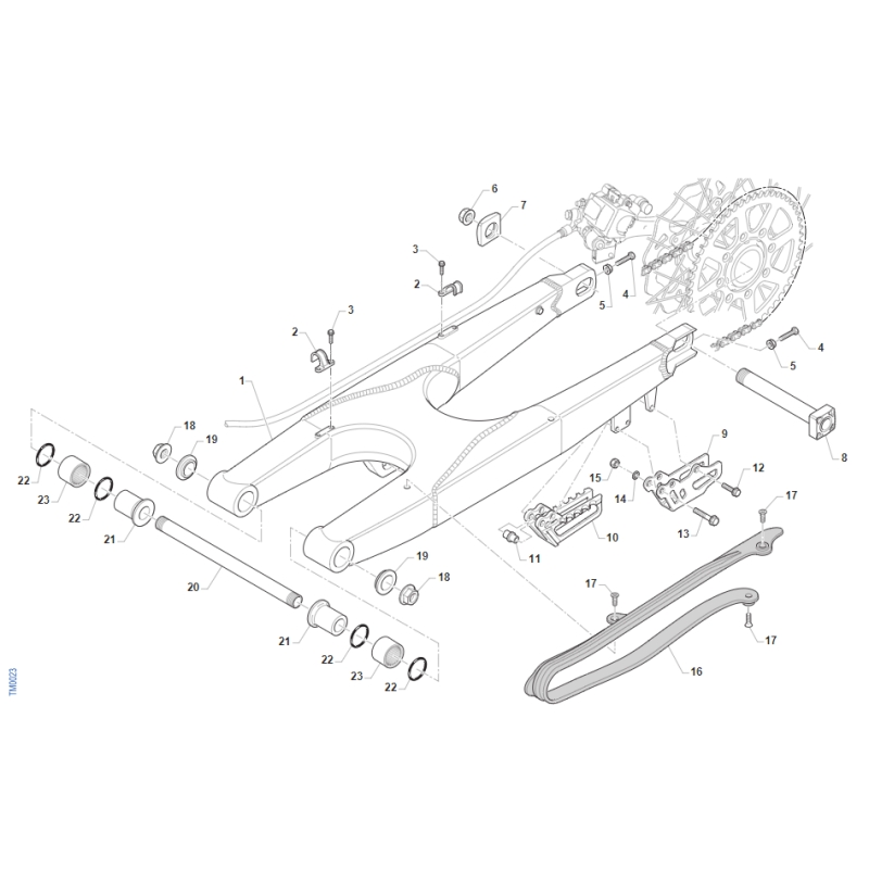 BRAS OSCILLANT TM 300 EN FI 2022-2024