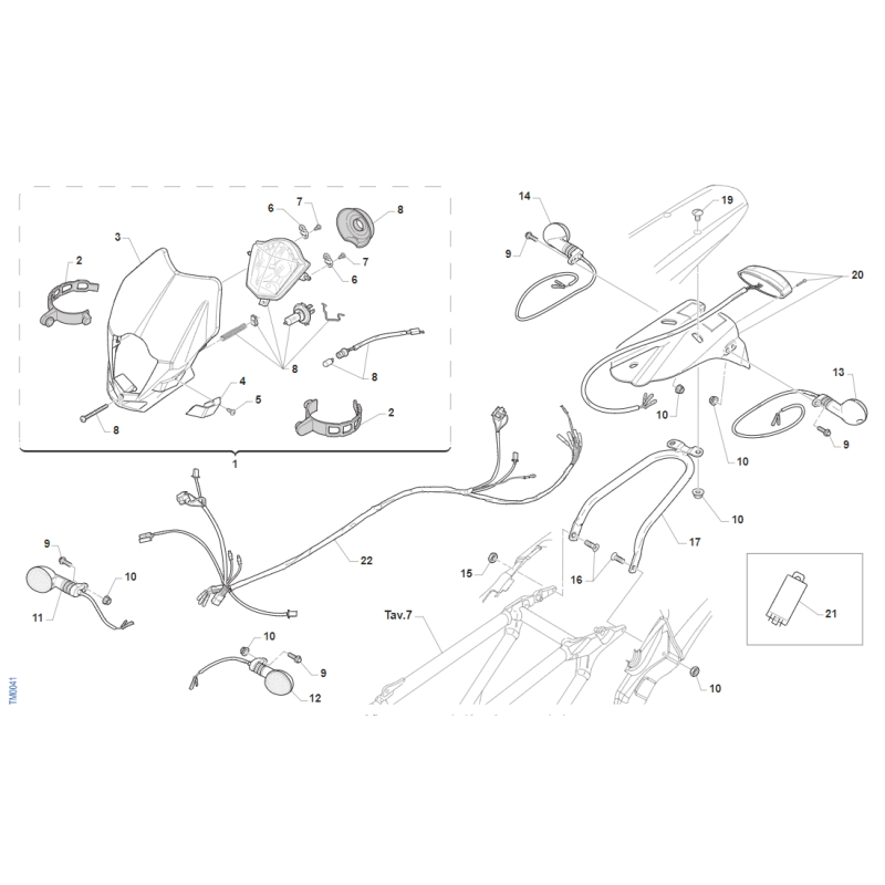 ECLAIRAGE TM 125 EN 2T 2015-2019