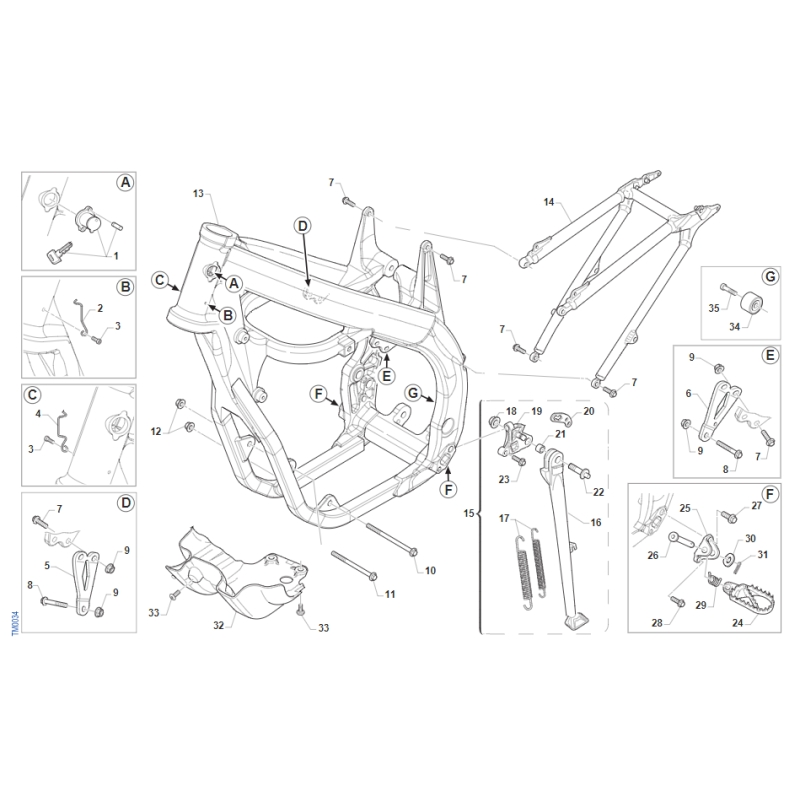 CHASSIS TM 250 EN FI TWIN 4T 2019