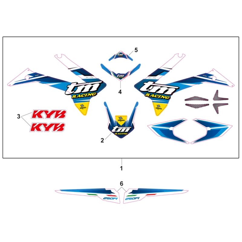 KIT DECO TM 250 EN FI TWIN 4T 2019