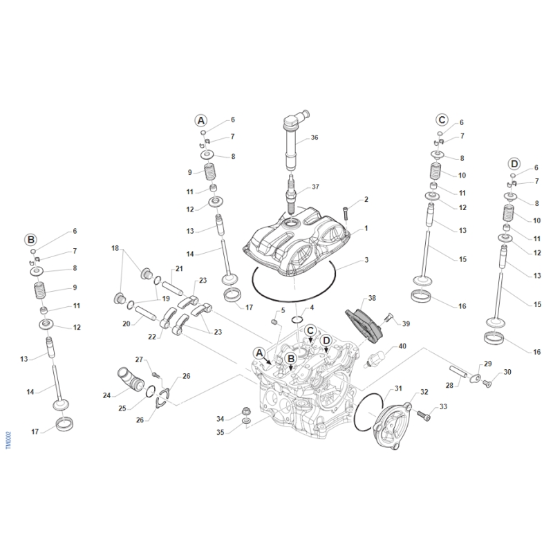SOUPAPE TM 250 MX FI 4T 2019-2020