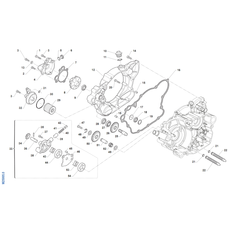 LUBRIFICATION TM 250 MX FI 4T 2011-2012