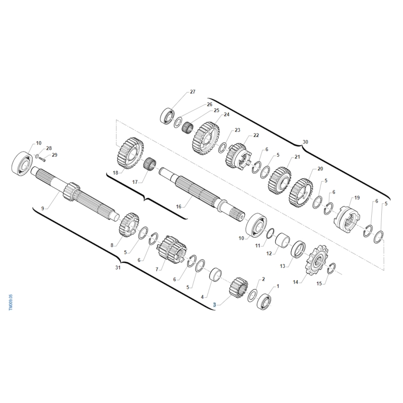 BOITE DE VITESSE TM 250 MX FI 4T 2019-2021