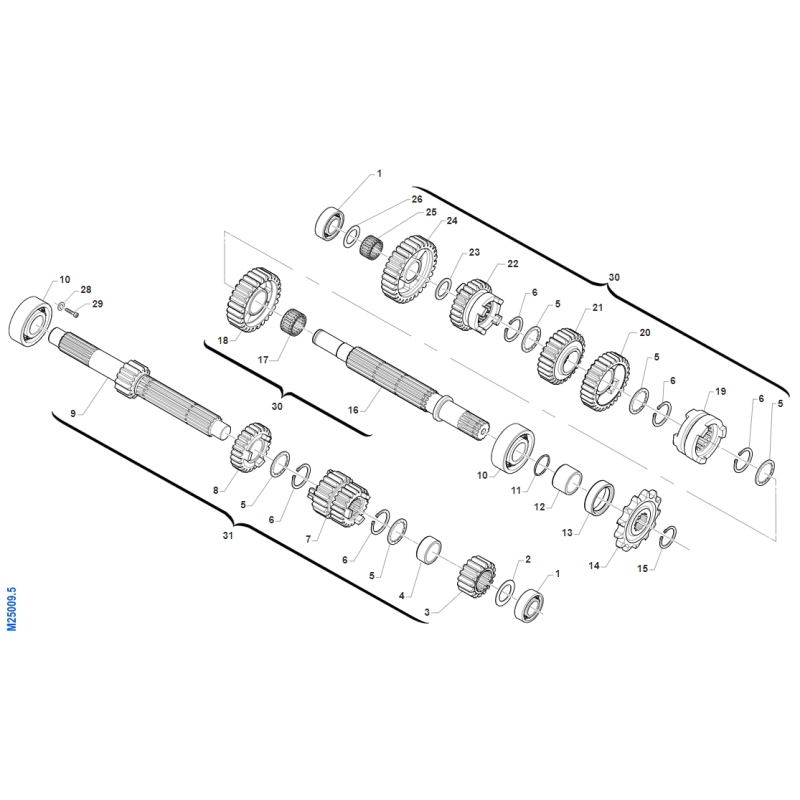 BOITE DE VITESSE TM 250 MX FI 4T 2010-2014