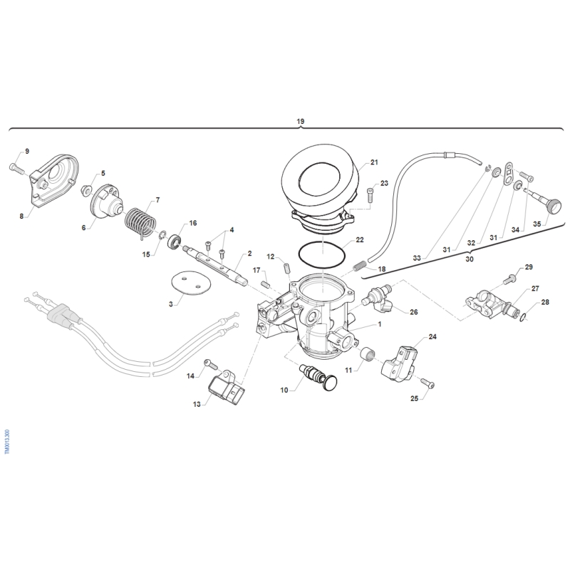 CORPS INJECTION TM 250 MX FI 4T 2020-2021