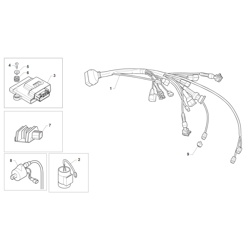 FAISCEAU POUR KICK TM 250 MX FI 4T 2020-2021