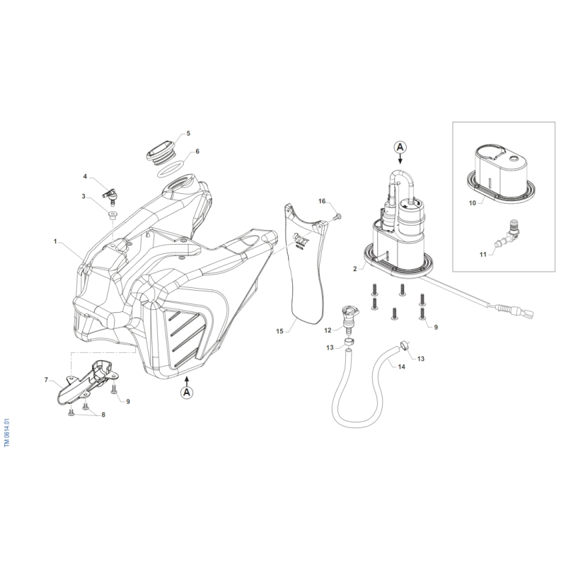 RESERVOIR TM 250 MX FI 4T 2022-2024