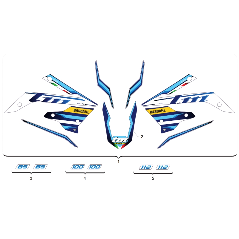 KIT DECO TM 100 MX JUNIOR 2022