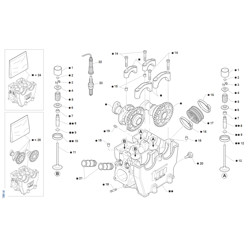 SOUPAPES TM 450 MX FI 4T 2015-2017