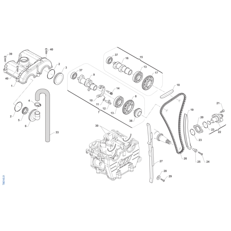DISTRIBUTION TM 450 MX FI 4T 2022-2025