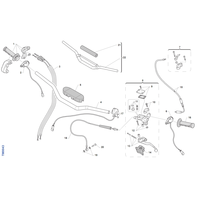 GUIDON TM 450 MX FI 4T 2015-2019