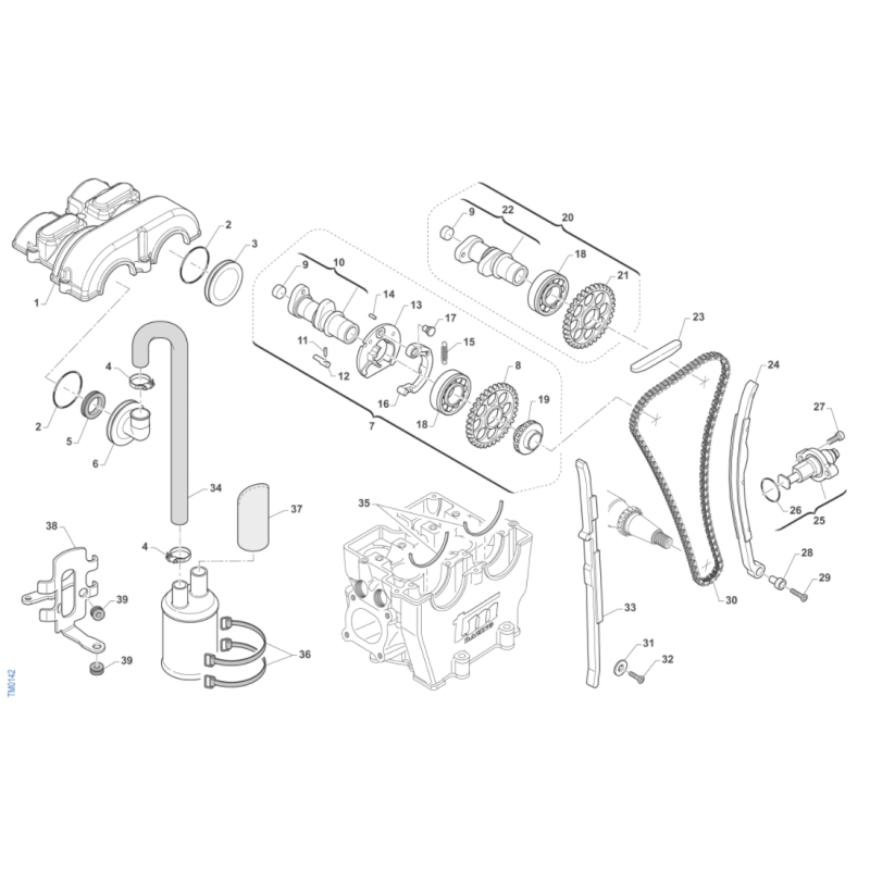 DISTRIBUTION TM 450 SMX FI V2 4T 2019