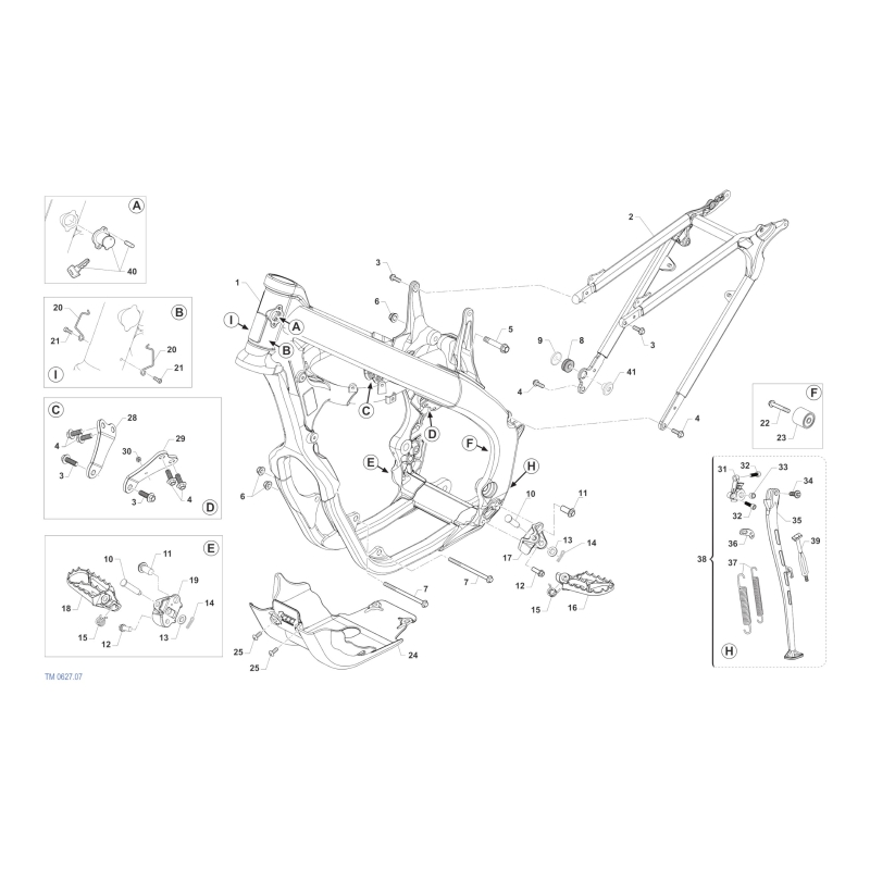 CADRE TM 450 MX FI 4T 2025