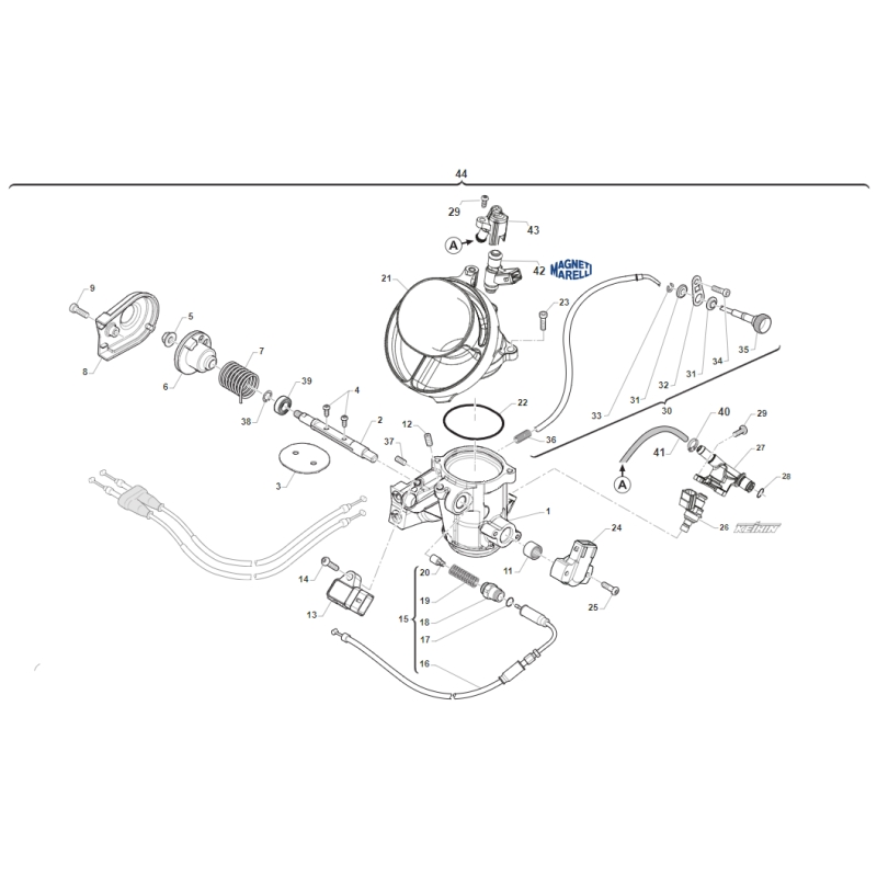 CORPS INJECTION TM 450 SMX FI V2 4T 2019