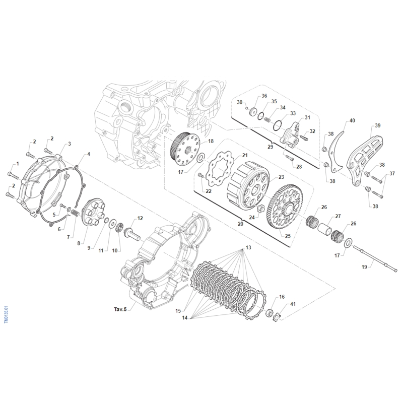 EMBRAYAGE TM 530 SMX FI 4T 2015-2018