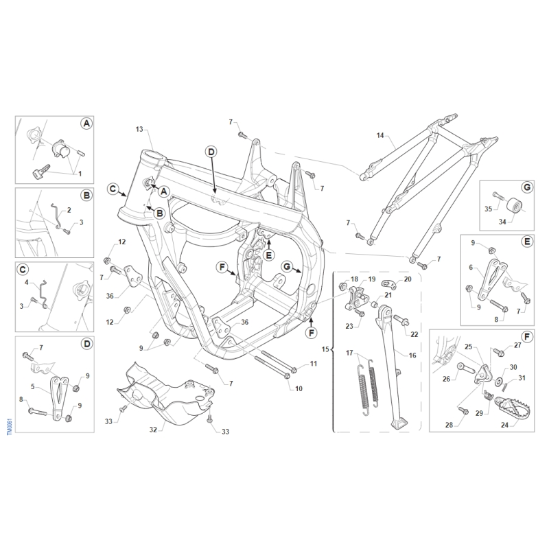 CHASSIS TM 530 EN FI 4T 2015-2021