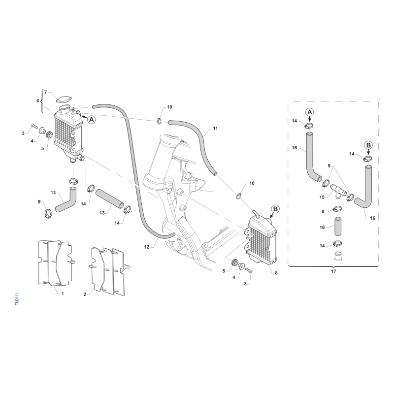 RADIATEURS TM 112 MX JUNIOR 2022