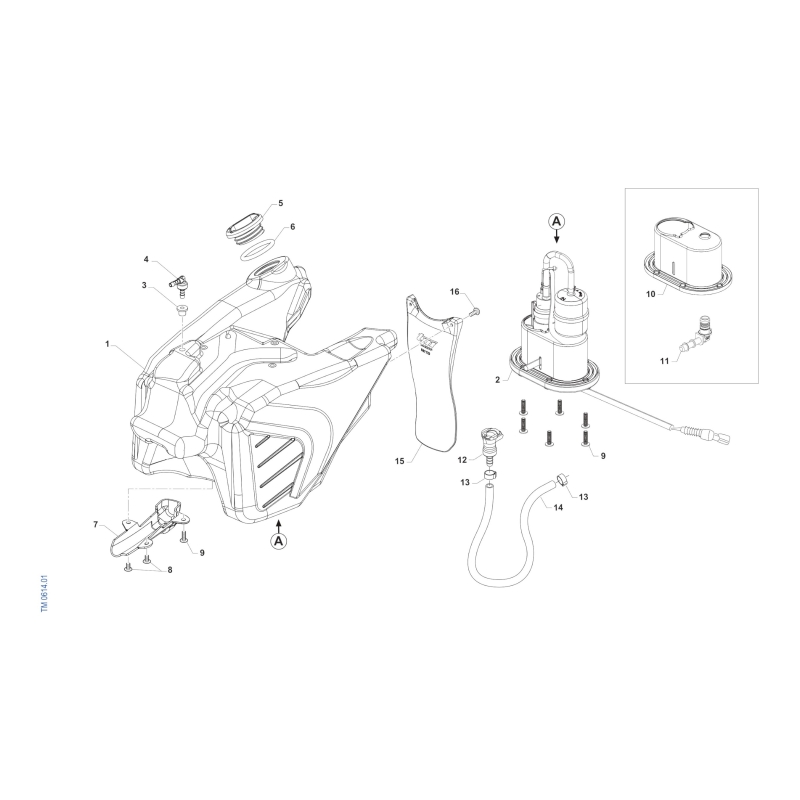 RESERVOIR TM 300 MX FI 4T 2025