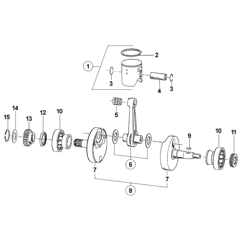 EMBIELLAGE TM 250 MX 2T 2015-2018