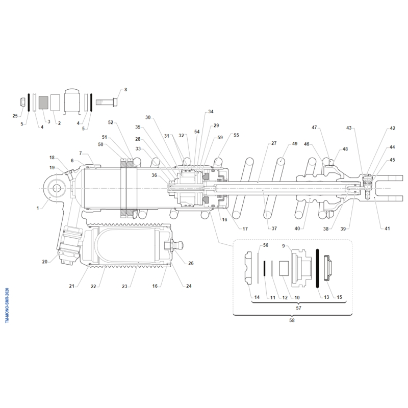 AMORTISSEUR TM 450 SMR FI 4T 2025