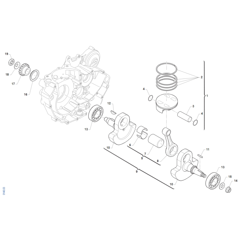 EMBIELLAGE TM 450 SMR FI 4T 2022-2025