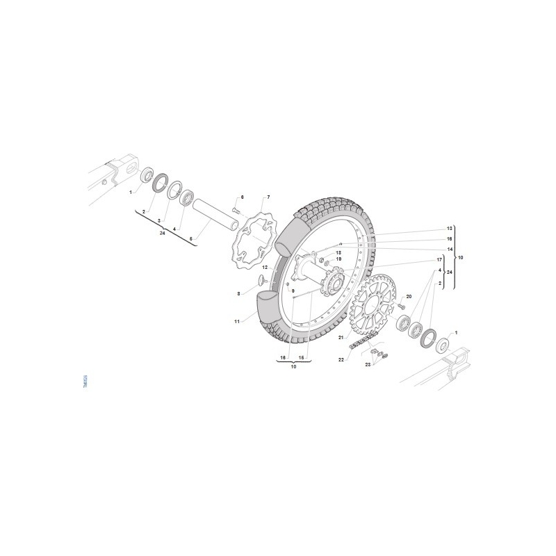 ROUE AR TM 450 EN FI 4T 2024