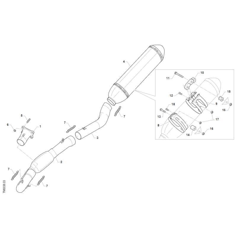 ECHAPPEMENT TM 450 SMR FI 4T 2020