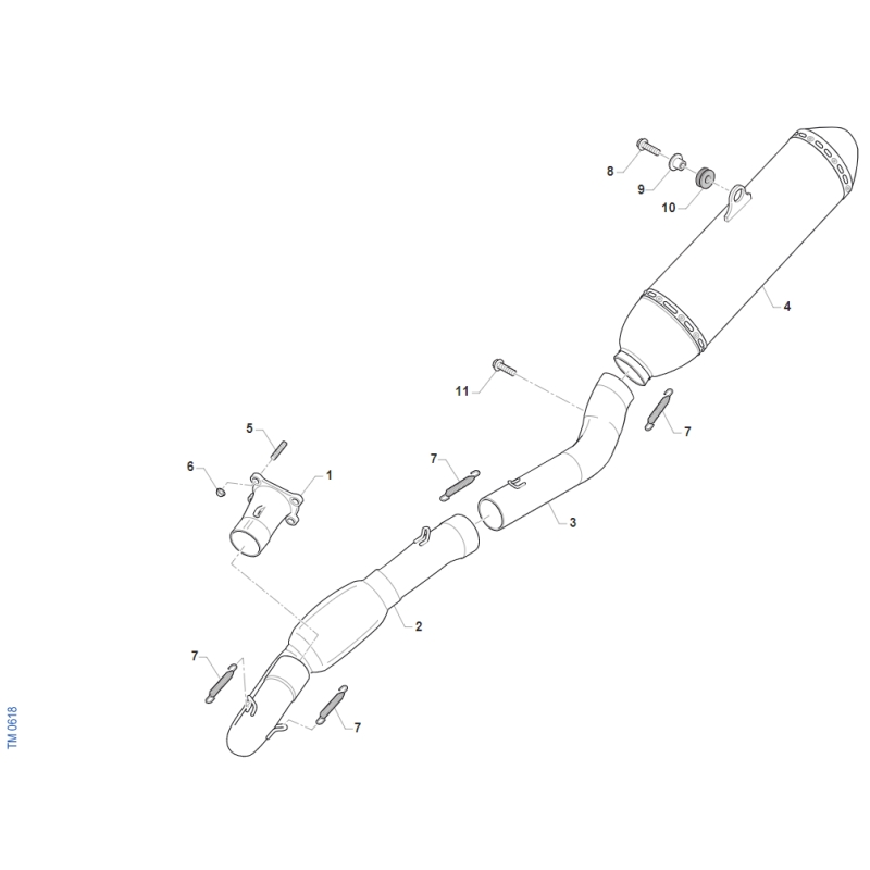 ECHAPPEMENT TM 450 SMR FI 4T 2022-2023