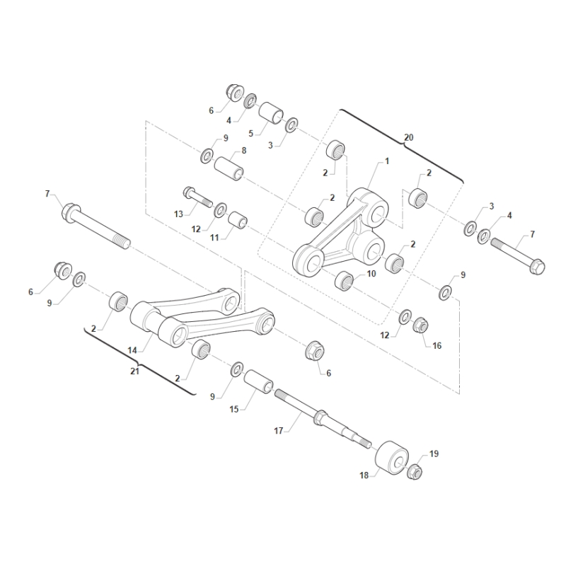 BIELLETTES TM 250 SMX FI 4T 2019-2021
