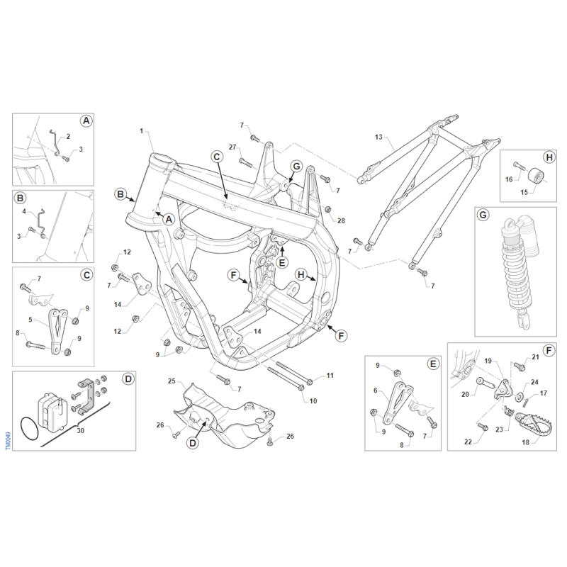 CHASSIS TM 450 SMX FI 4T 2015-2016