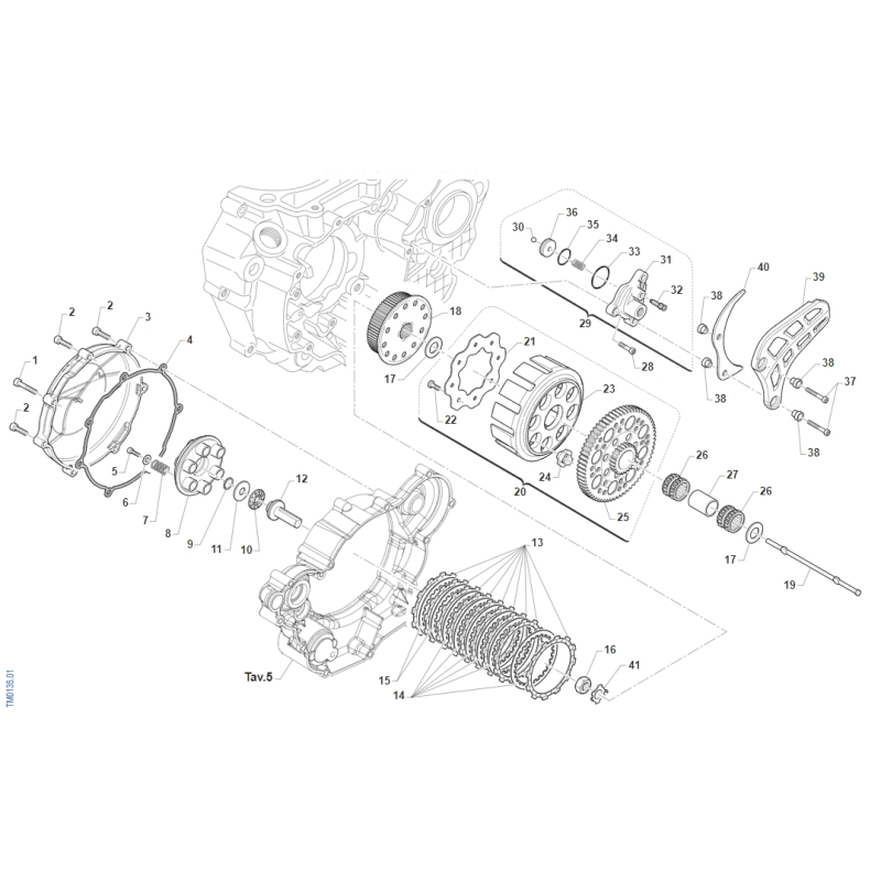 EMBRAYAGE TM 450 SMX FI 4T 2015-2021