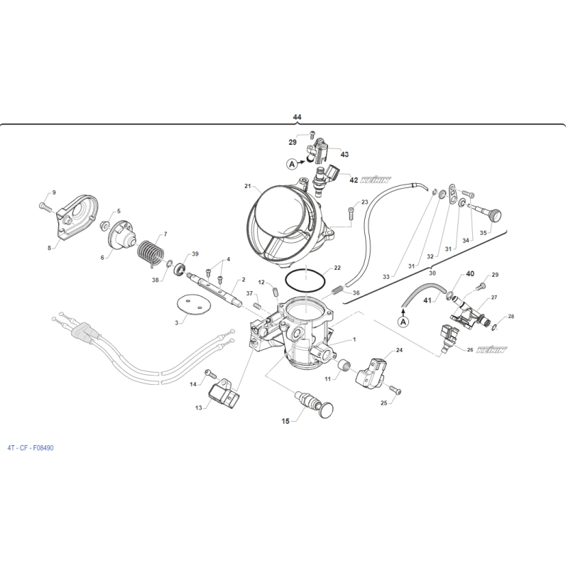 CORPS INJECTION TM 450 SMK FI 4T 2022-2025
