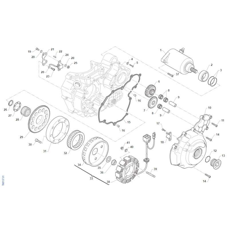 ALLUMAGE DEMARREUR TM 450 SMK FI 4T 2020-2025