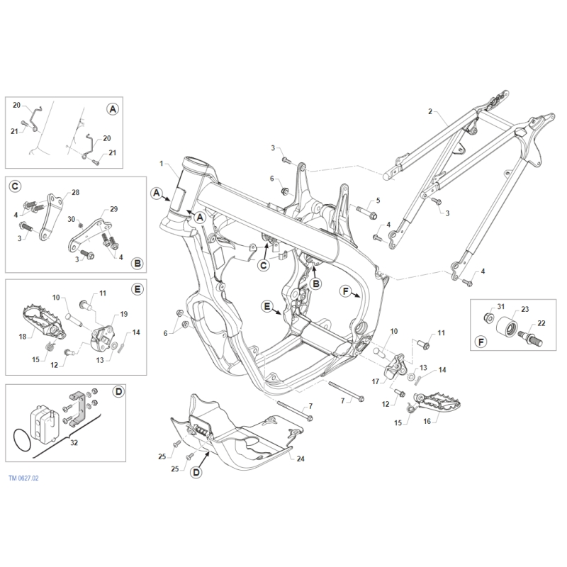 CHASSIS TM 450 SMK FI 4T 2022-2025