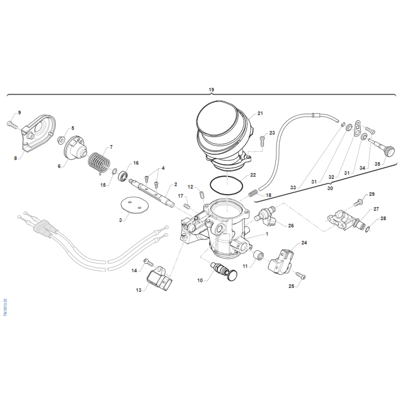 CORPS INJECTION TM 250 EN FI 4T 2022-2025