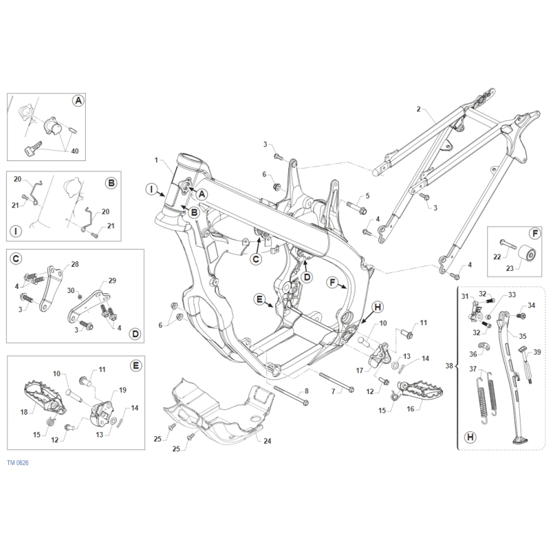 CHASSIS TM 300 EN FI 4T 2022-2024