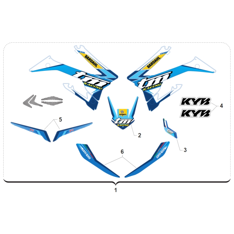 KIT DECO TM 125 SMR FI 2T 2020